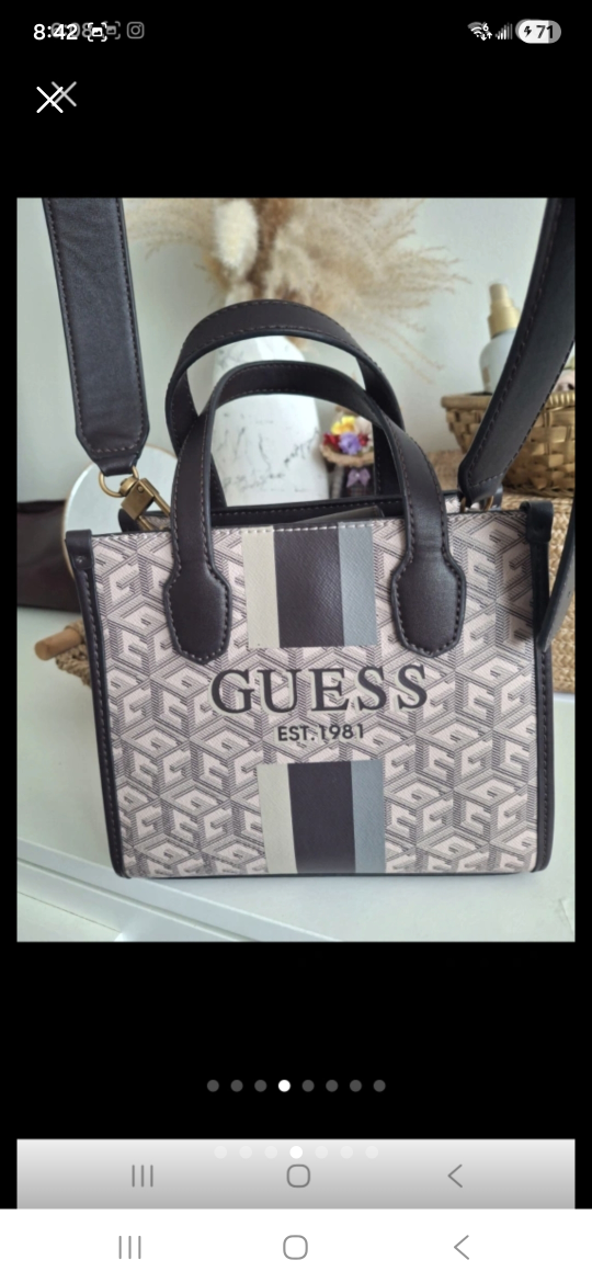 GUESS Mini Tote Bag with Shoulder Strap - photo 3