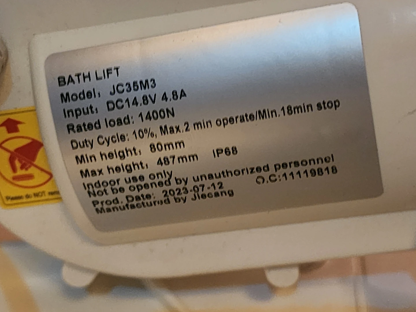 Auto Bath Tub Chair Lift - photo 4