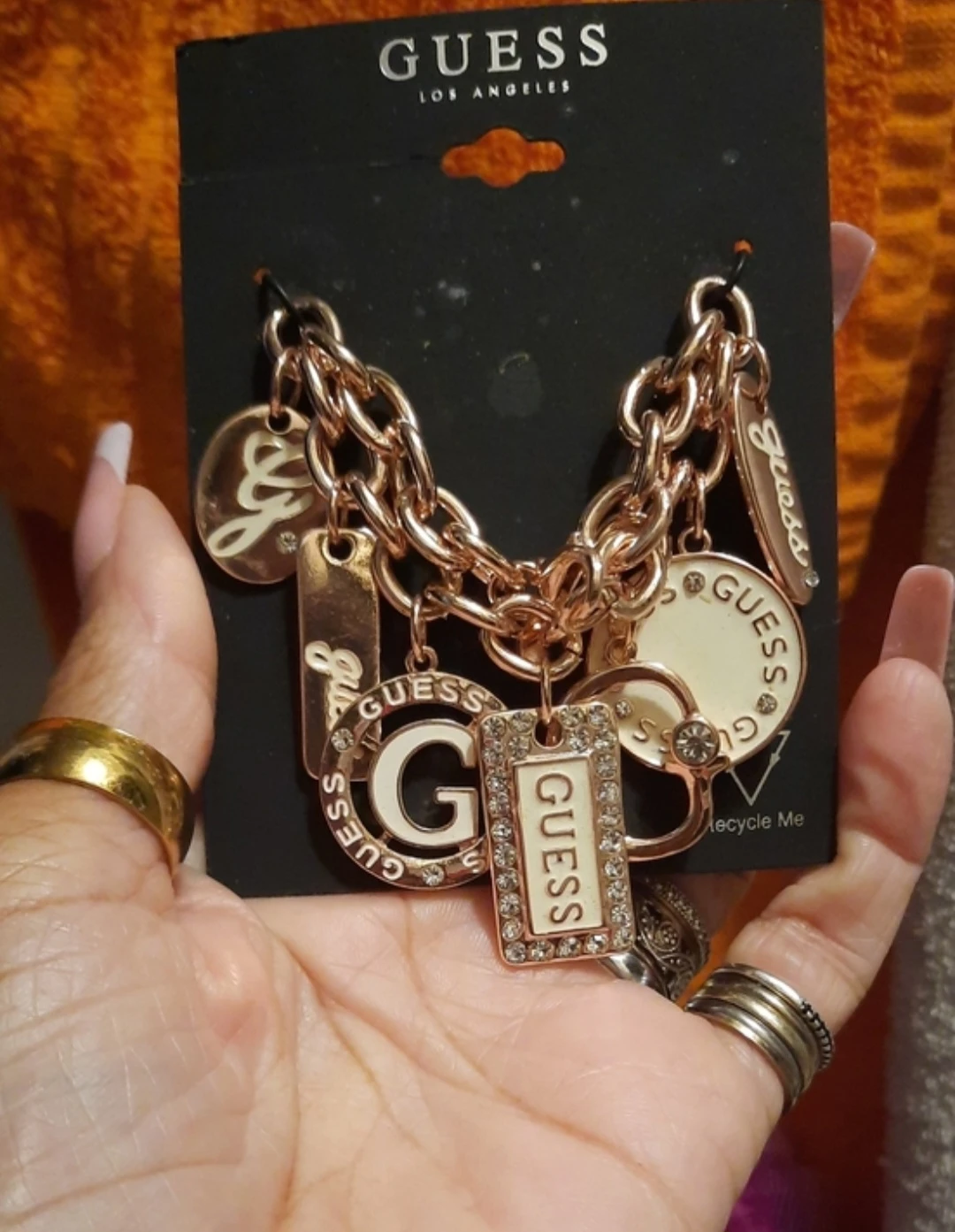 Gold Guess Charm Bracelet chunky 💛 NWT