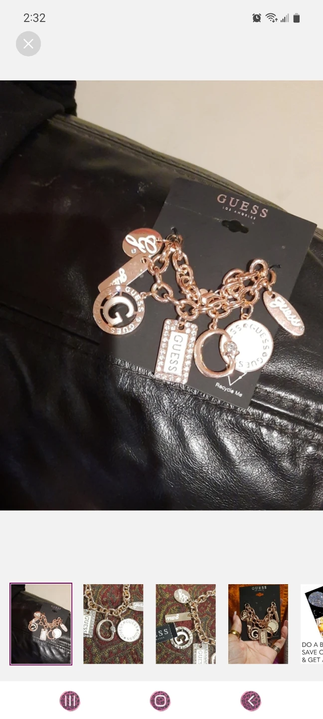 Gold Guess Charm Bracelet chunky 💛 NWT - photo 3