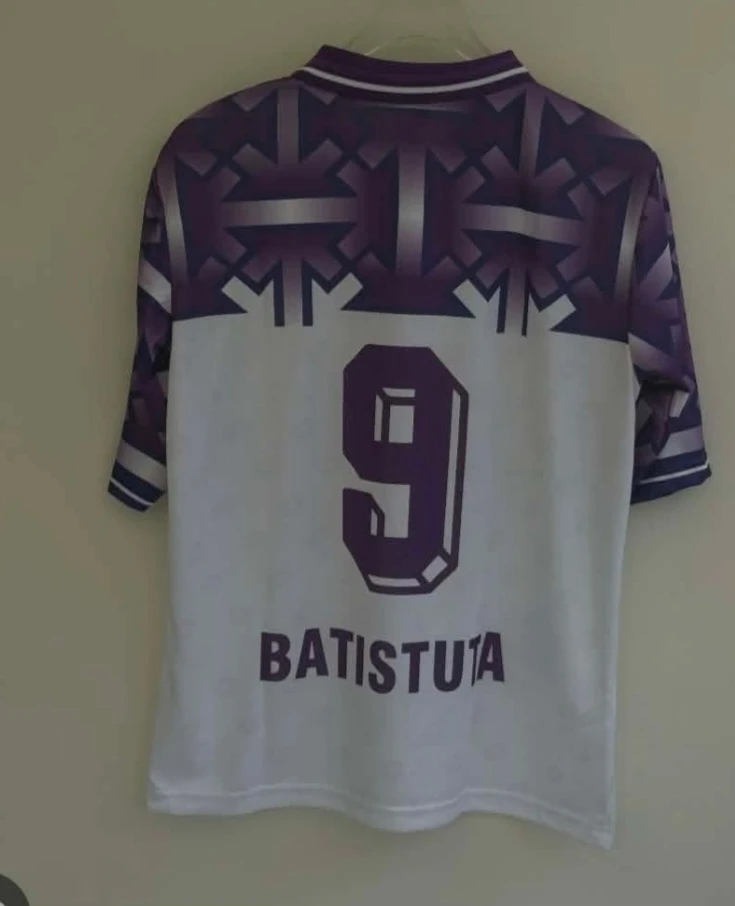⚽️ 1992/93 Fiorentina Away Jersey #9 Batistuta XL - photo 2