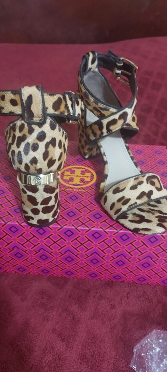 Tory Burch Leopard Print Heeled Sandals⚽ - photo 2