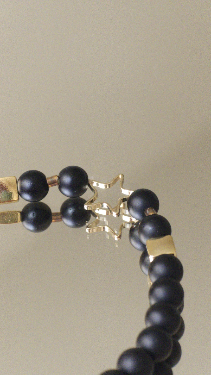 Beaded Handmade Bracelet with Star and Heart Charms - photo 3