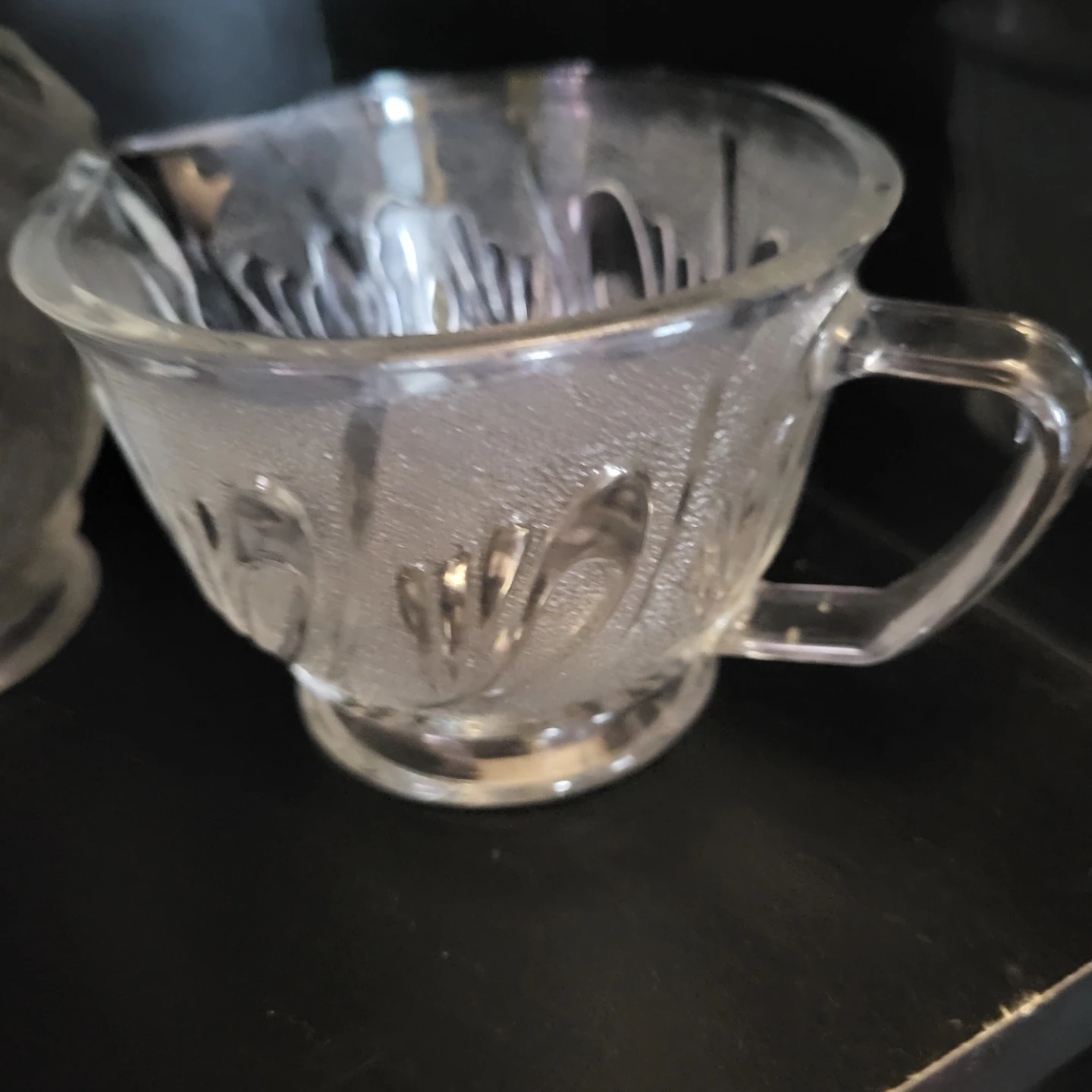 Glass Sugar Bowl and Creamer Set - photo 2