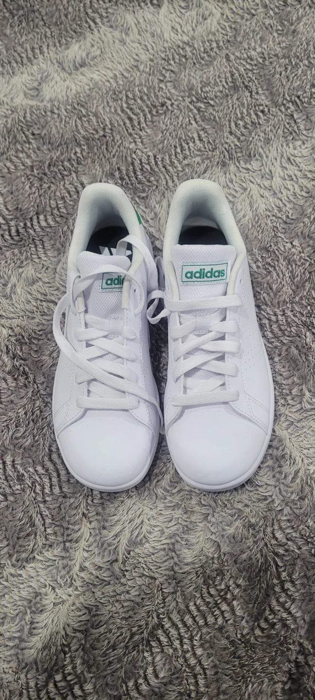 Adidas Advantage White Green Sneakers