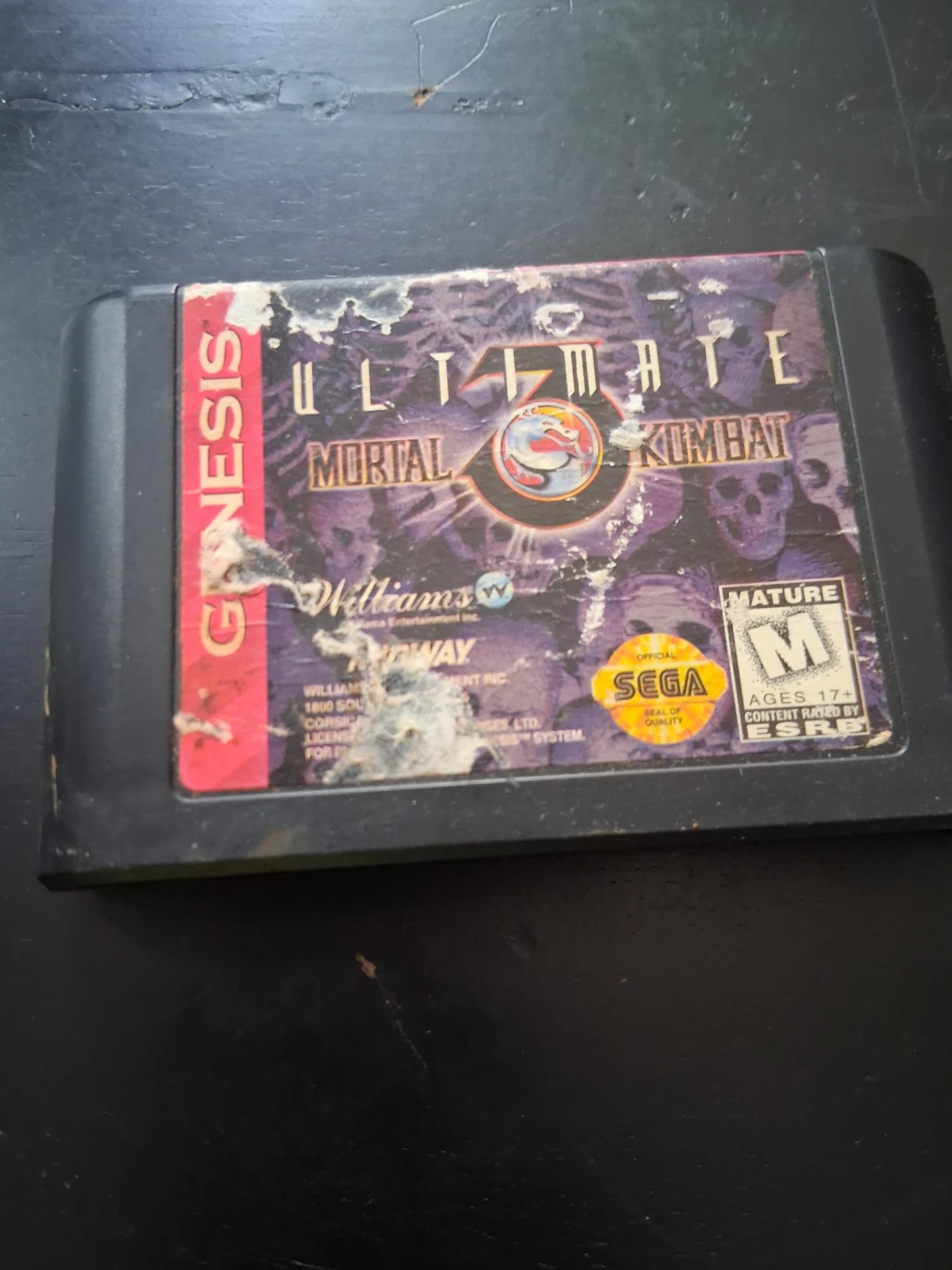 Ultimate Mortal Kombat 3 Sega Genesis Game Cartridge - photo 2