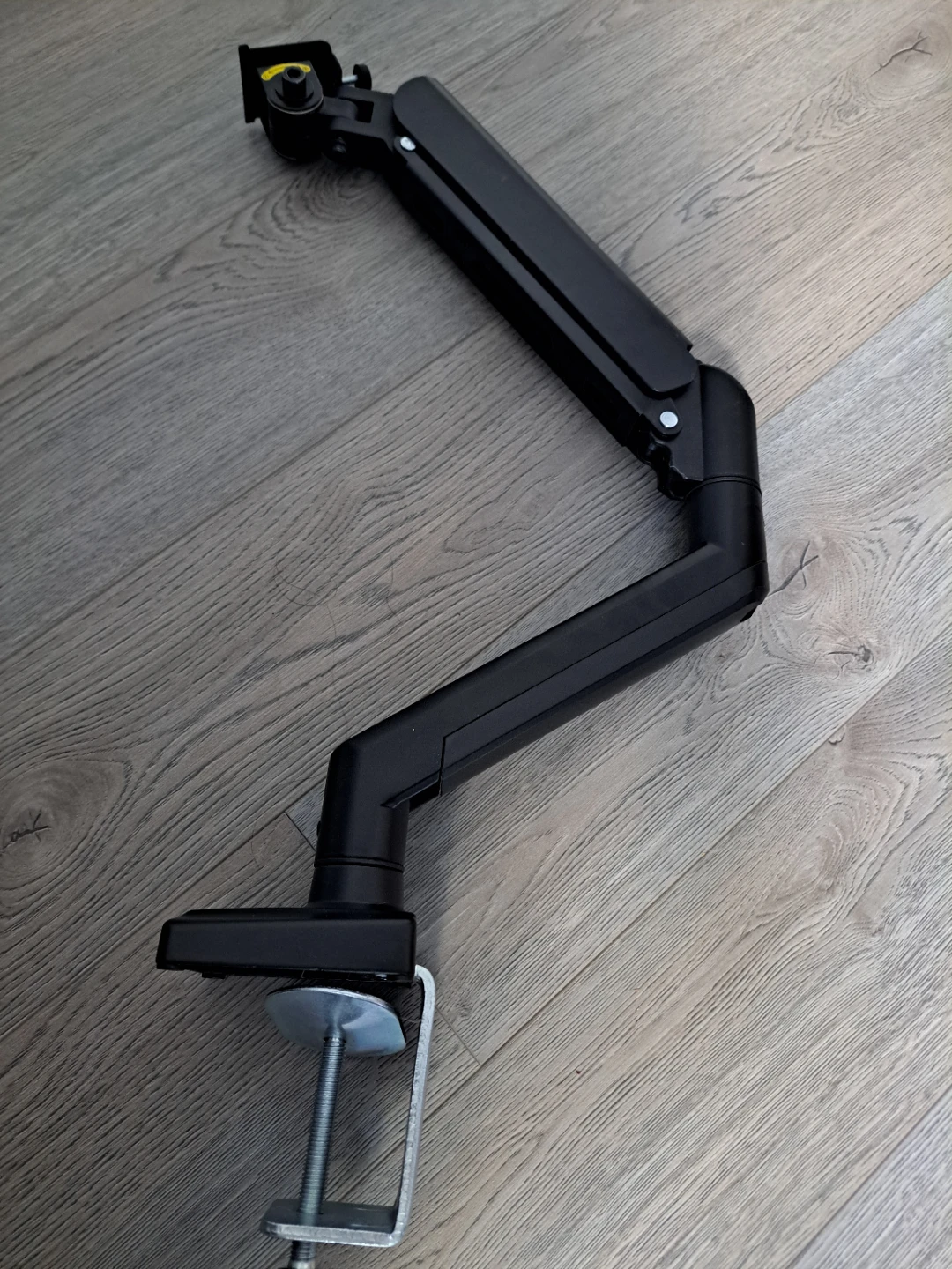 Black Monitor Arm Mount with Clamp