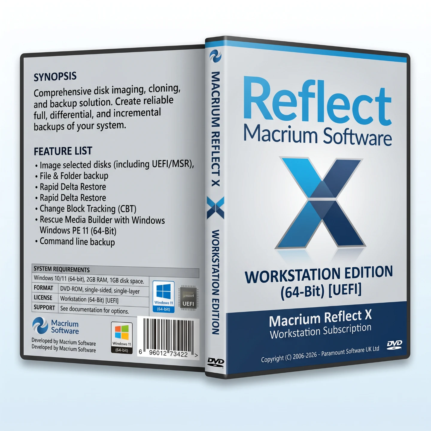 Macrium Reflect X Workstation Bootable DVD