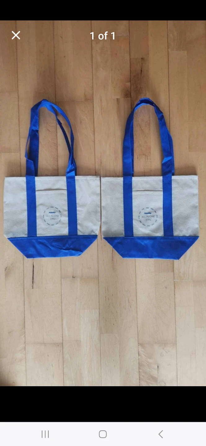 Trader Joe's Style Blue Recycle, Tote Bags