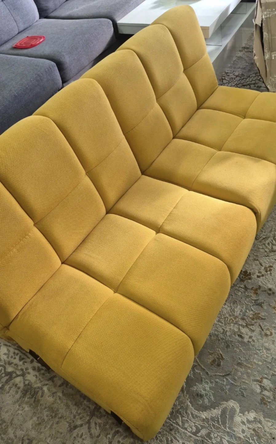 Yellow Tufted Sofa Bed ⚽️ - photo 2