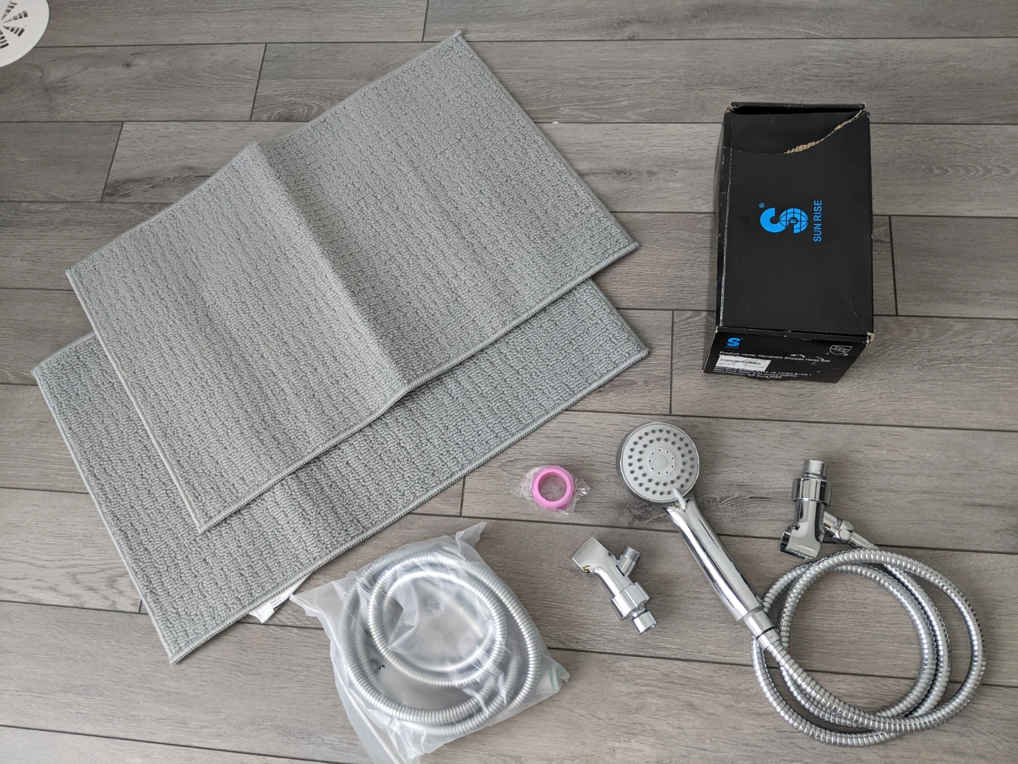 Handheld Shower Head Set & 2 Brand New Ikea Bathroom Mats - photo 2