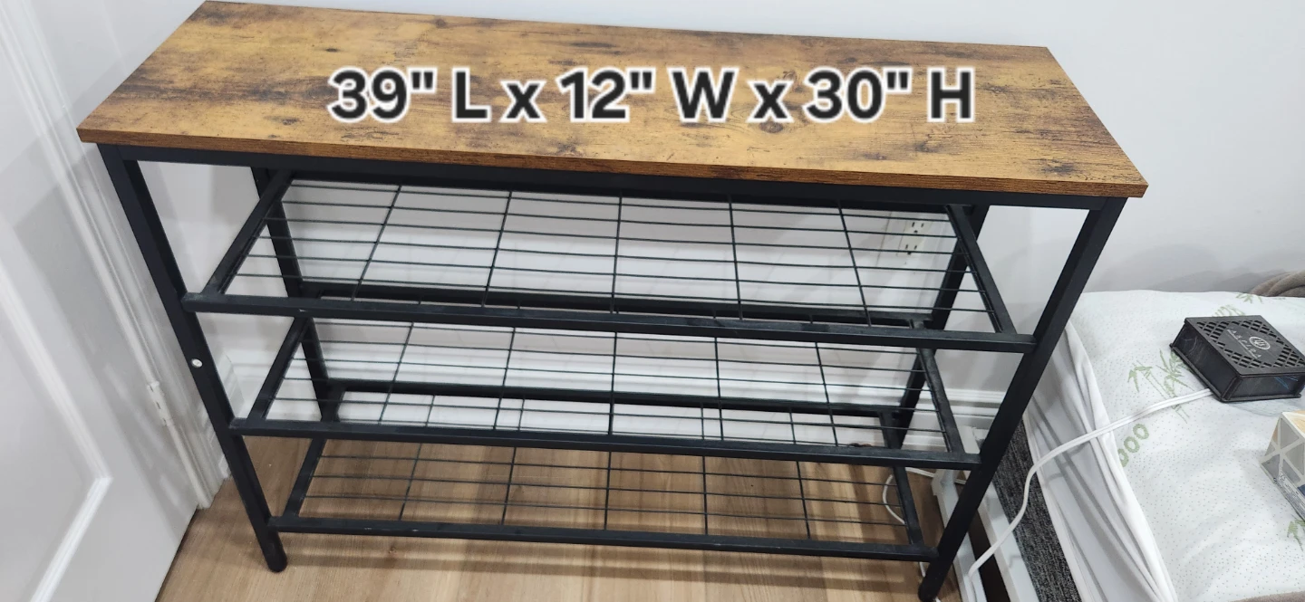 Industrial Style Shoe Rack Shelf