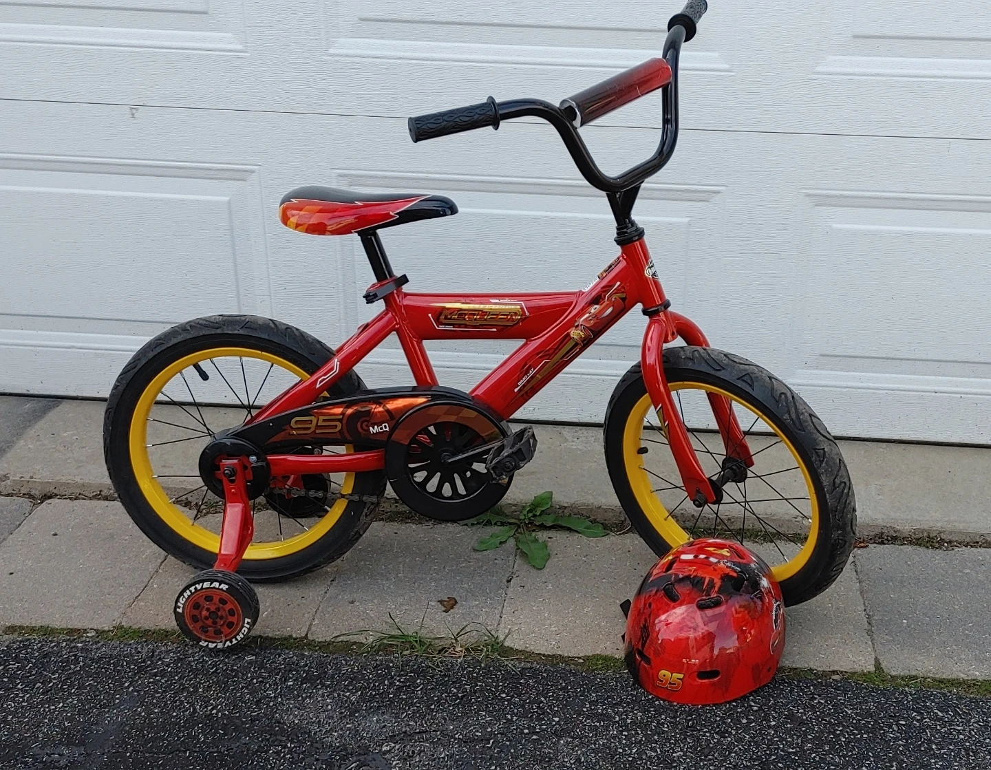 Disney Cars bike " with matching Helmet