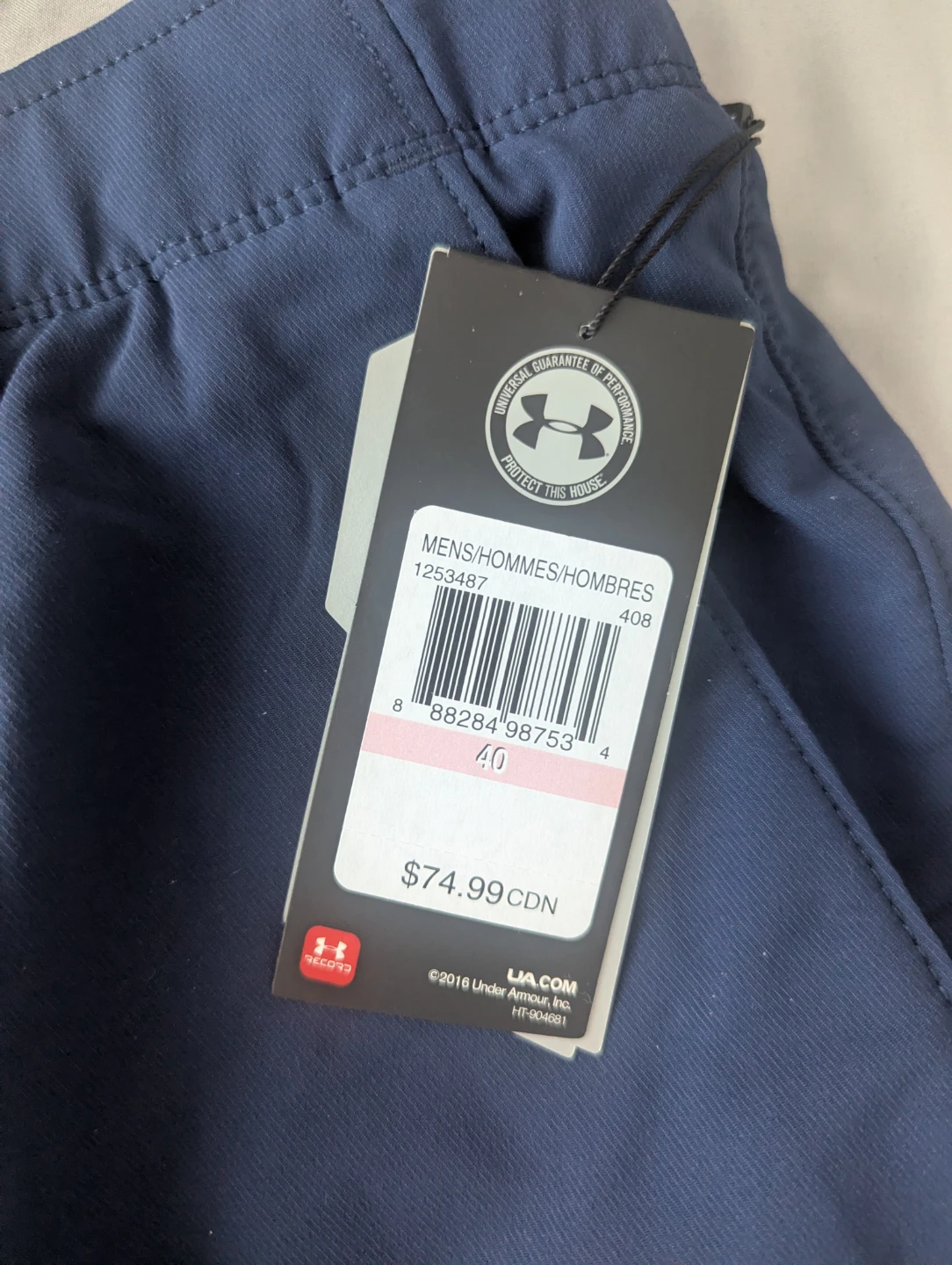 Under Armour Men's Shorts Size 40 Navy Blue - photo 2