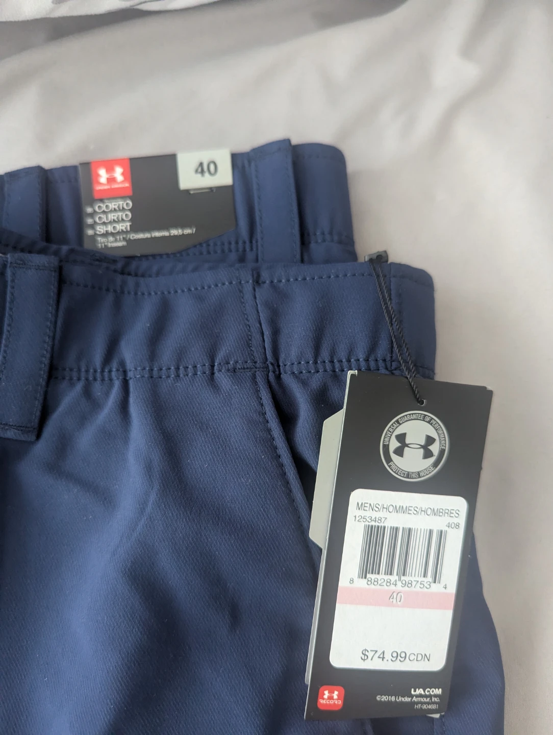 Under Armour Men's Shorts Size 40 Navy Blue - photo 5