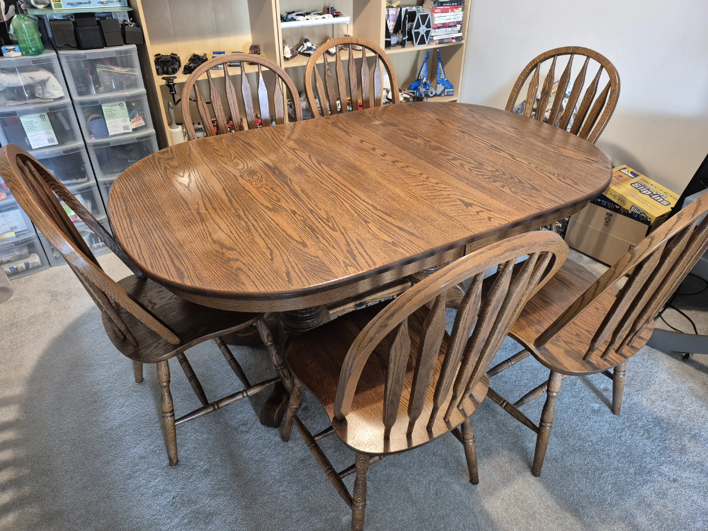 Solid Oak Dining table and Chairs