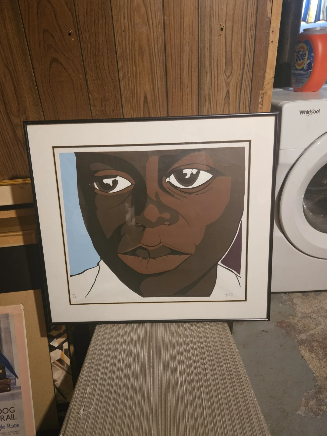 Framed Art Print of a Child's Face - photo 2