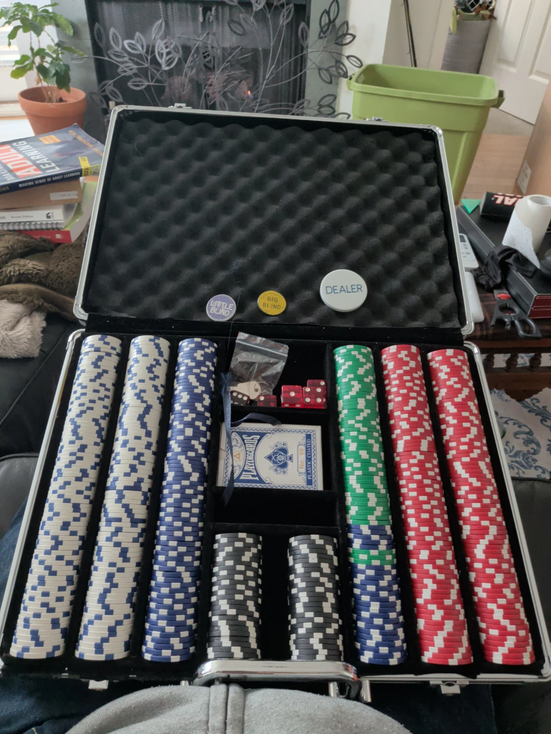 Poker Chip Set with Case and Accessories