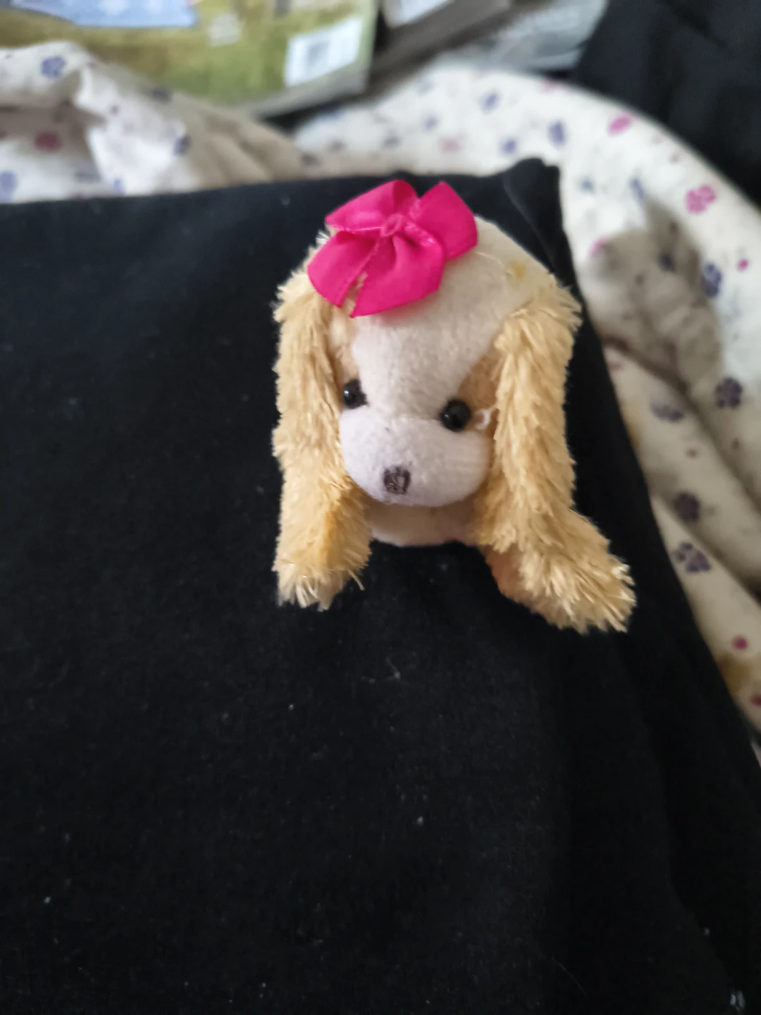 Plush Dog Keychain with Suction Cup
