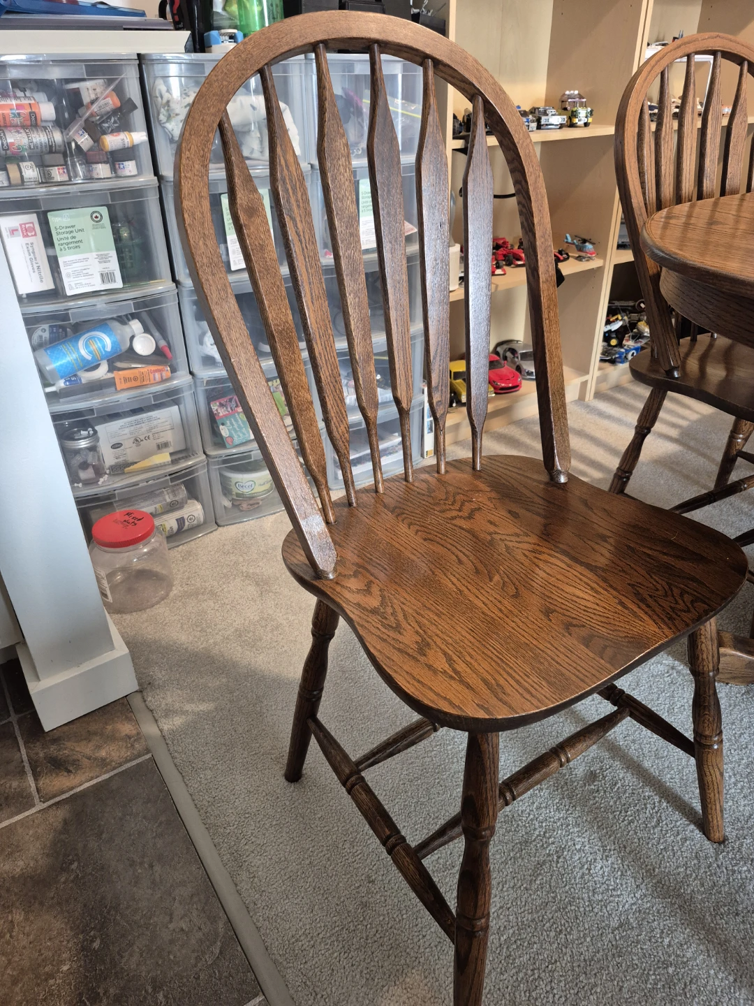 Solid Oak Dining table and Chairs - photo 5