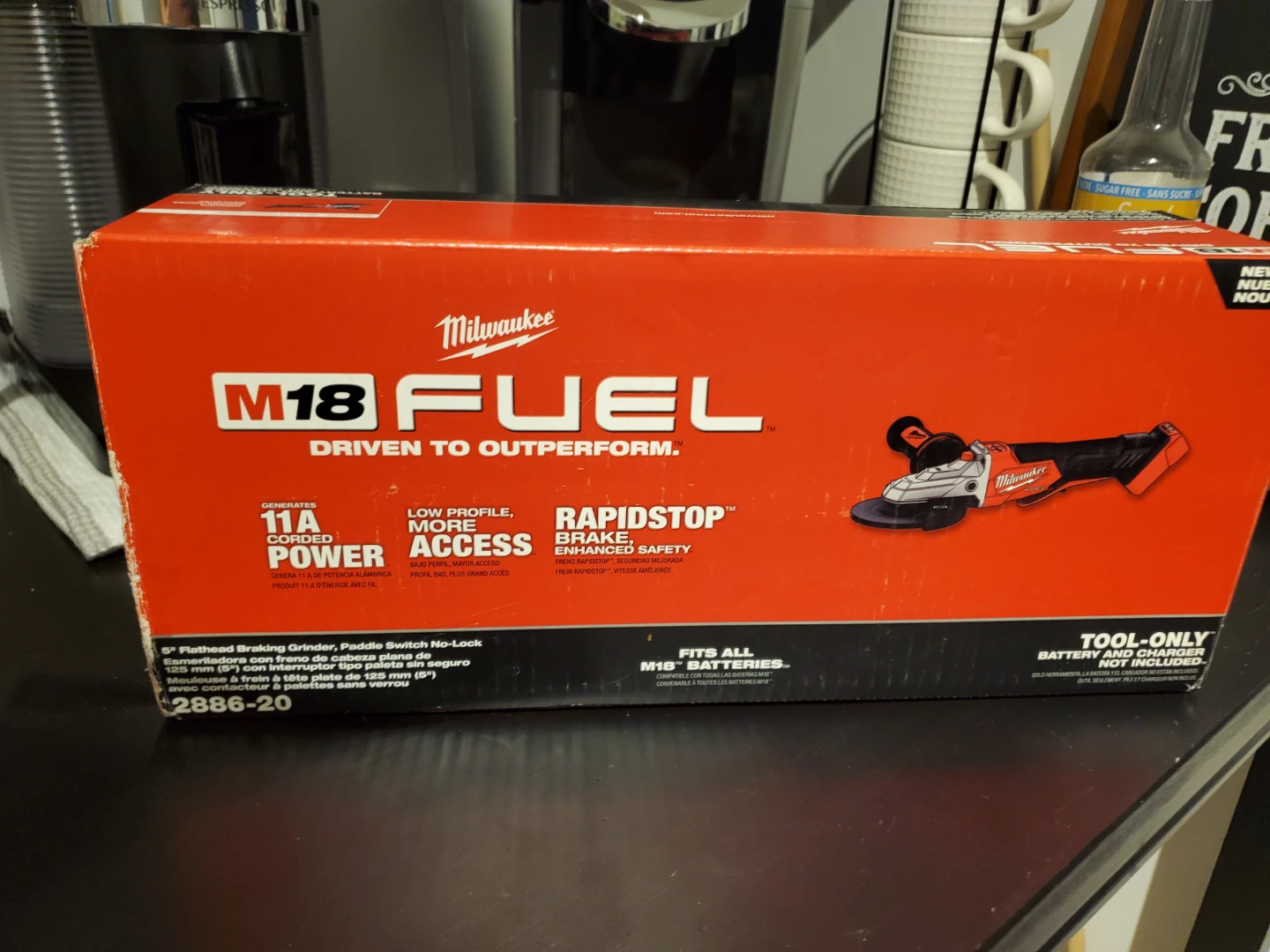 Milwaukee M18 FUEL 5" Flathead Braking Grinder - Tool Only