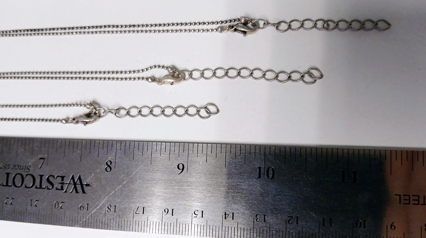 Ball Chain in silver tone for your pendant - photo 5