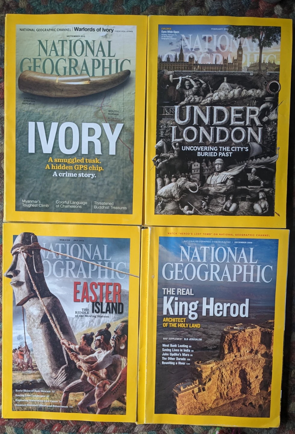 National Geographic Magazines (Set of 15)