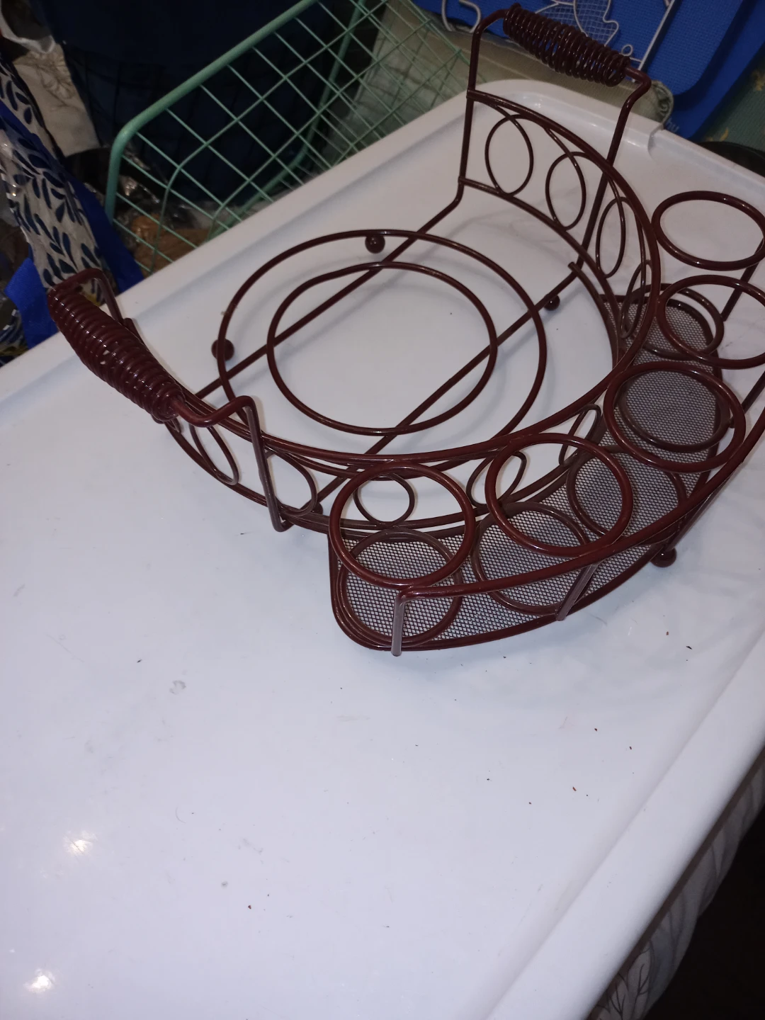 Metal Drink & Dish Serving Tray
