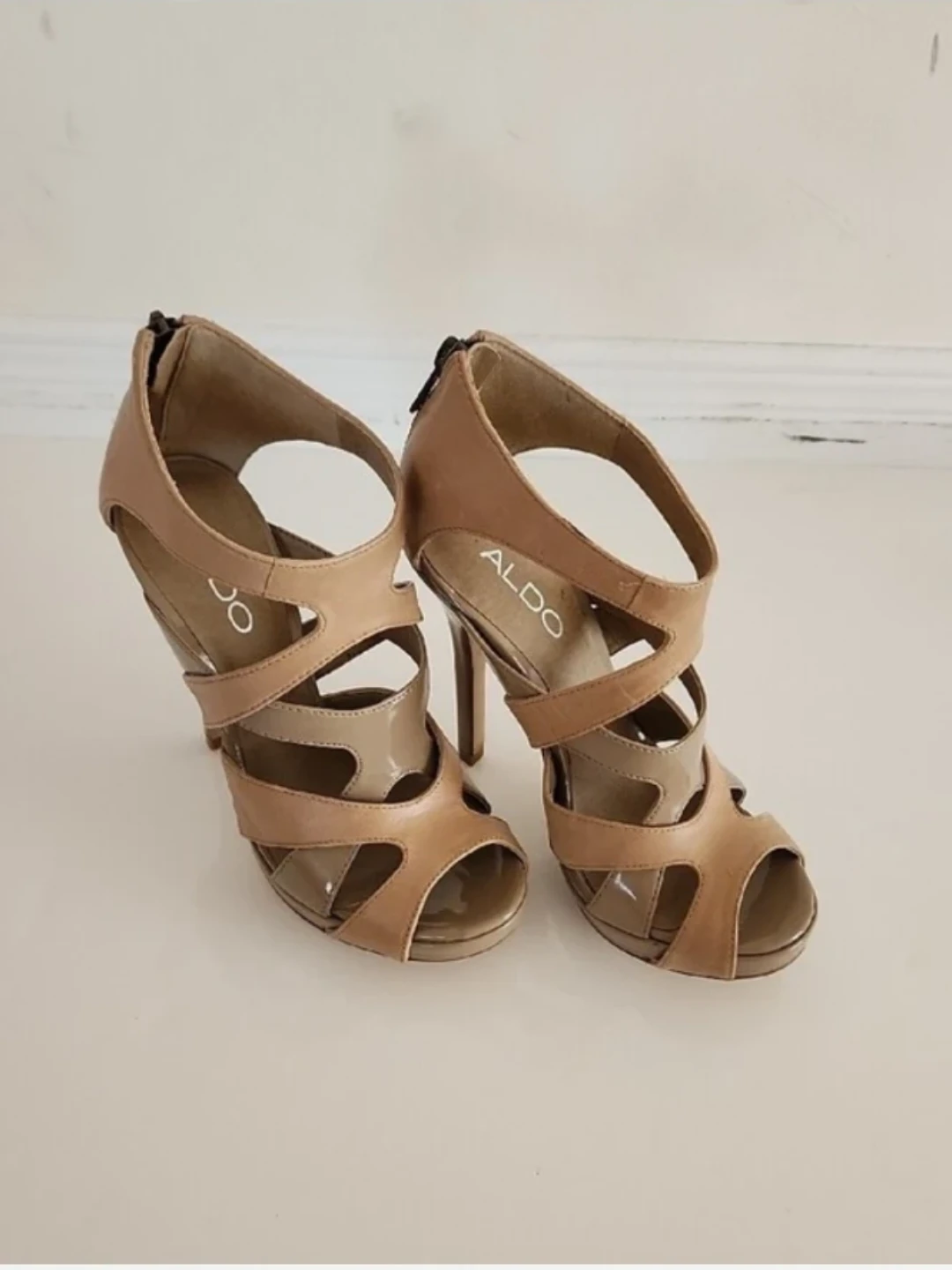 ALDO Women's Tan Cutout High Heel Sandals - photo 2