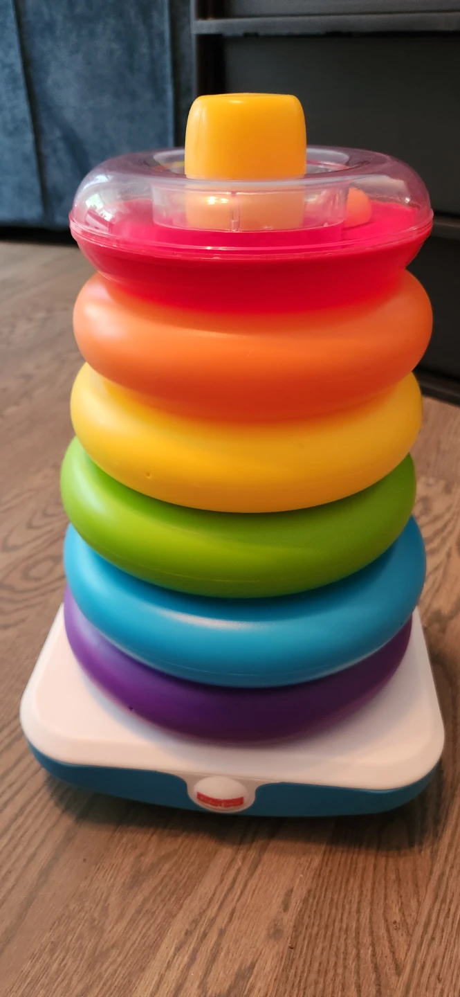 Fisher-Price Giant rolling Wobble Stacking Rings Tower