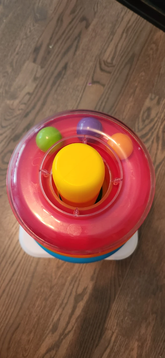 Fisher-Price Giant rolling Wobble Stacking Rings Tower - photo 2