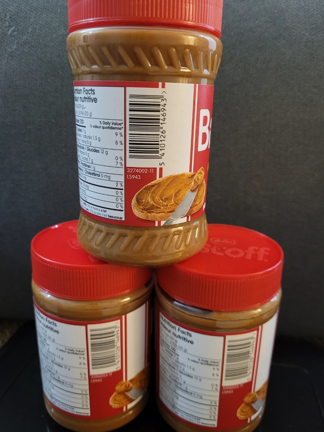 Lotus Biscoff Crunchy Cookie Spread 3 Jars - photo 3