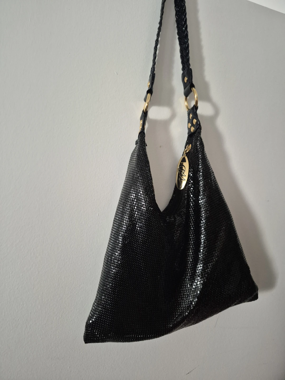 Whiting & Davis Black Mesh Handbag Purse - photo 2