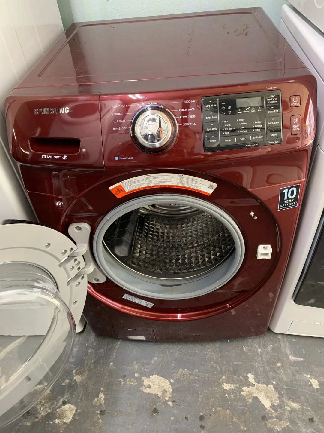 Delivery Available Red Samsung Washer Washing Machine 27" - photo 2