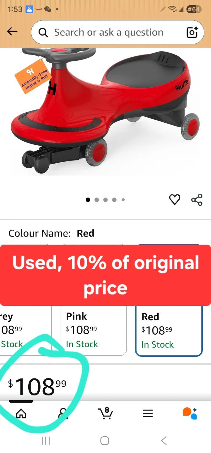 Kids Ride On Toy Car - Red