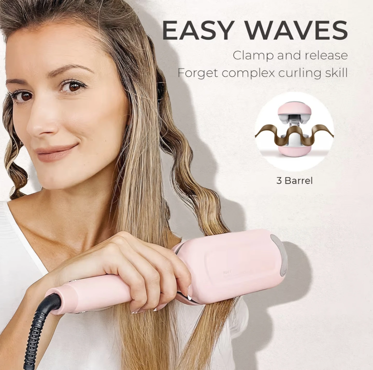 TYMO ROVY Wave Hair Curling Iron 1.25 inch - photo 4