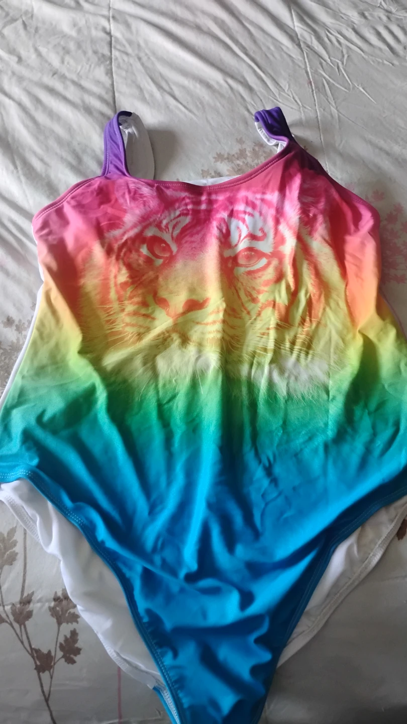 Rainbow Tiger One-Piece Swimsuit