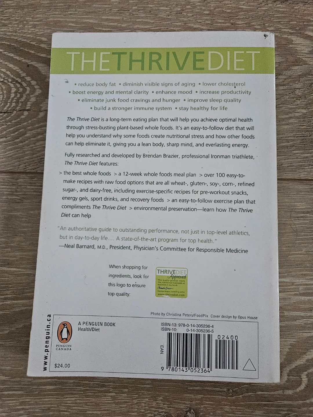 ⚽️ The Thrive Diet Book by Brendan Brazier - photo 2