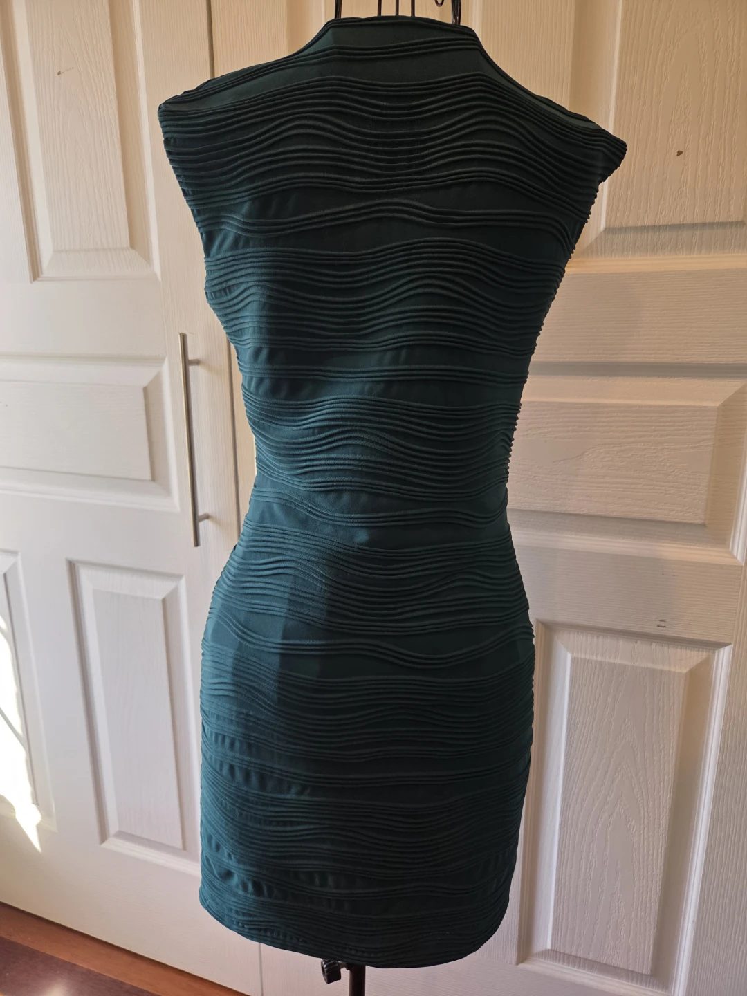 Green Ruched Bodycon Mini Dress - photo 2