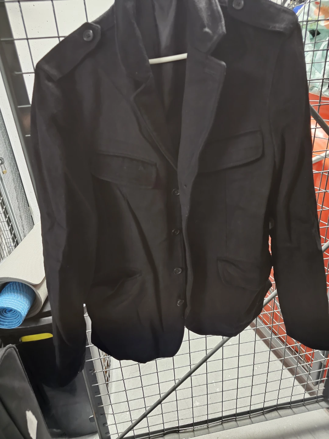 Banana Republic Men's Black Wool Blend Blazer