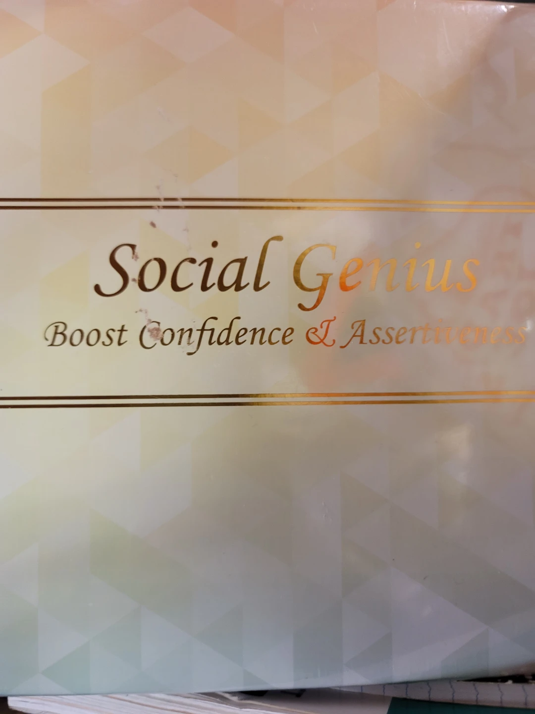 Social Genius Boost Confidence & Assertiveness Card Game
