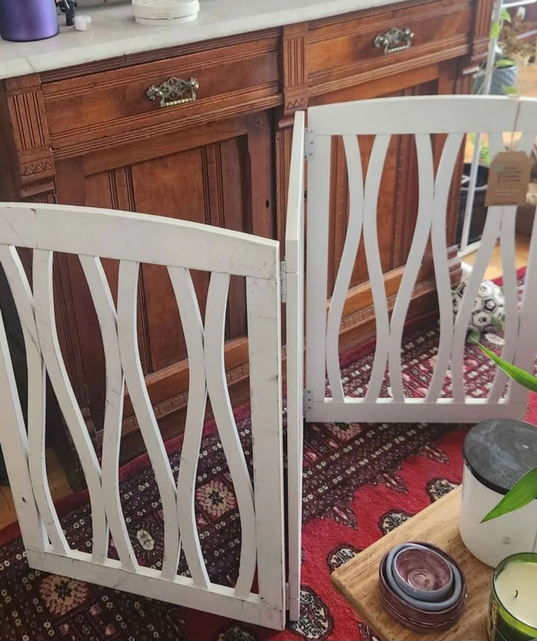 White Decorative Pet Gate 32"x 60" - photo 3