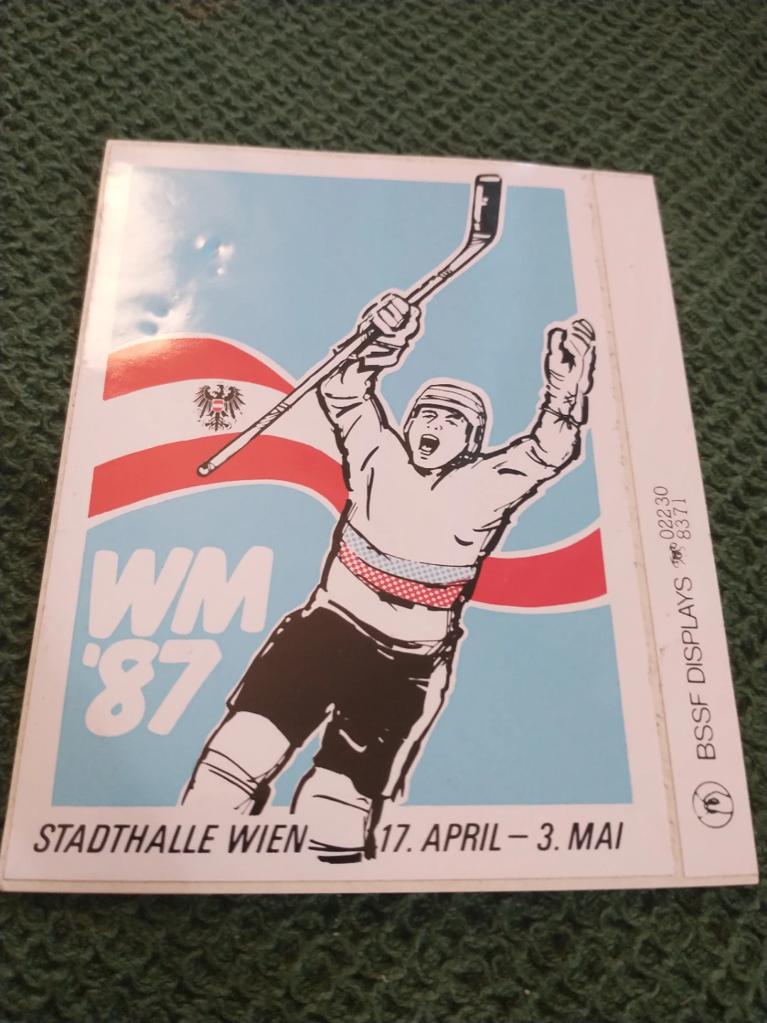 Rare 1987 World Hockey Championship Sticker