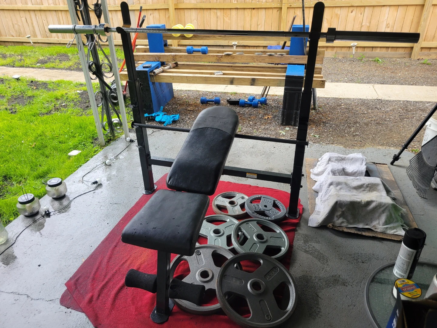 FITNESS GEAR OLYMPIC BENCH  7' BAR 45LB - photo 5