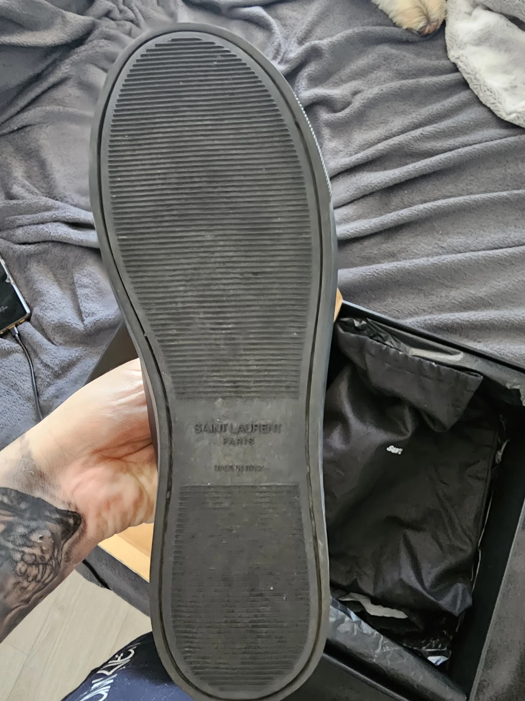 Saint Laurent Andy Low Top Sneakers - Black - photo 2