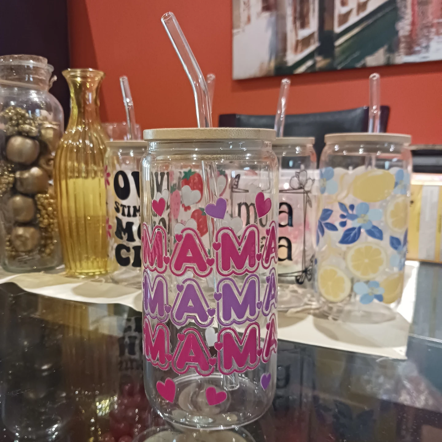 Mama Tumbler with Straw