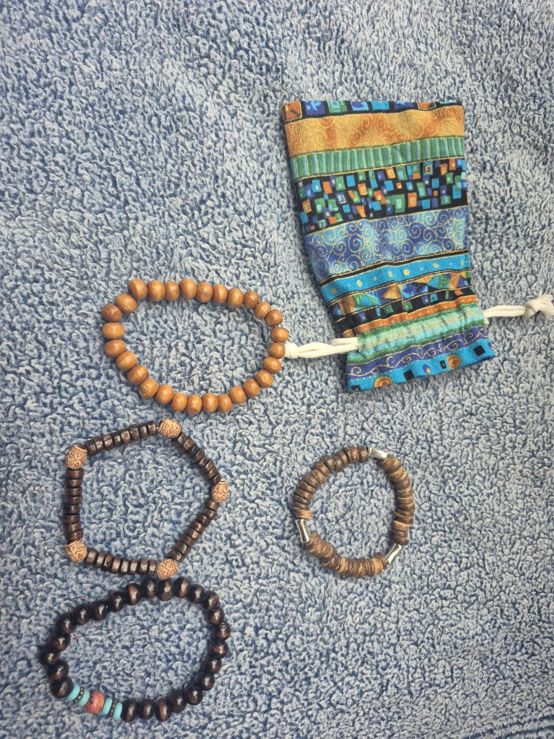 Set of 5 Bohemian Leather Bracelets