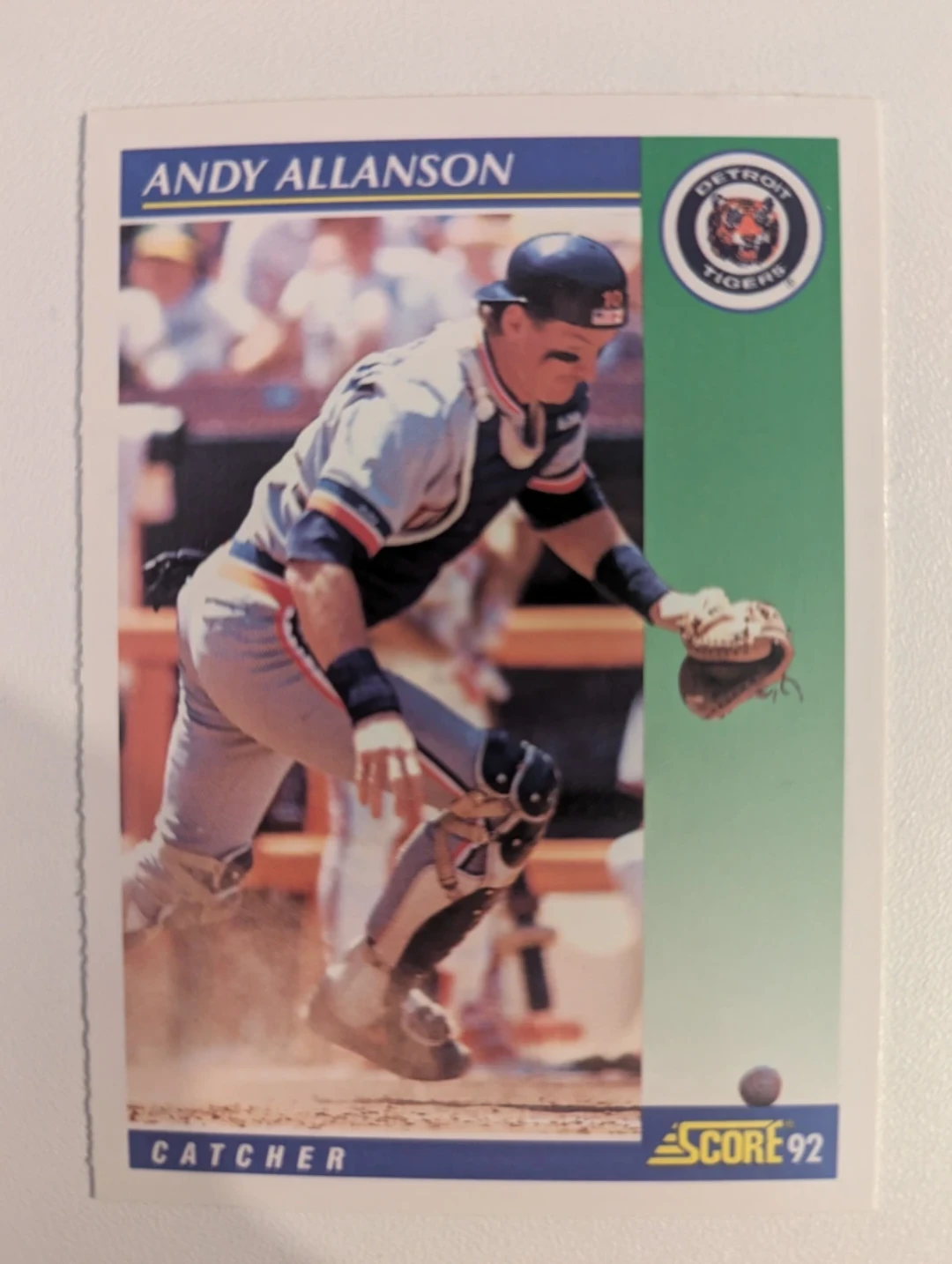 ⚽ Andy Allanson 1992 Score Baseball Card
