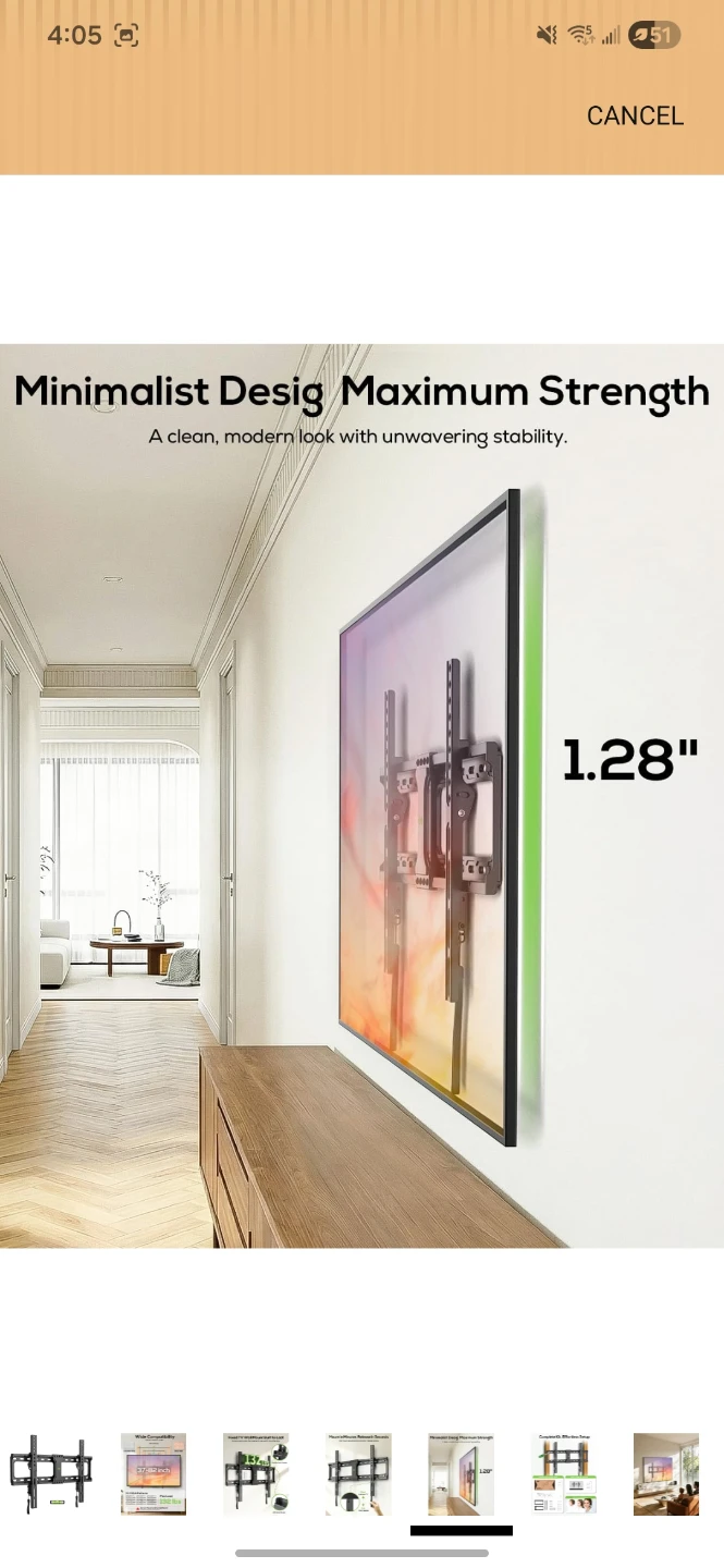 USX MOUNT Fixed TV Wall Mount for 37-82 Inch TVs - photo 5