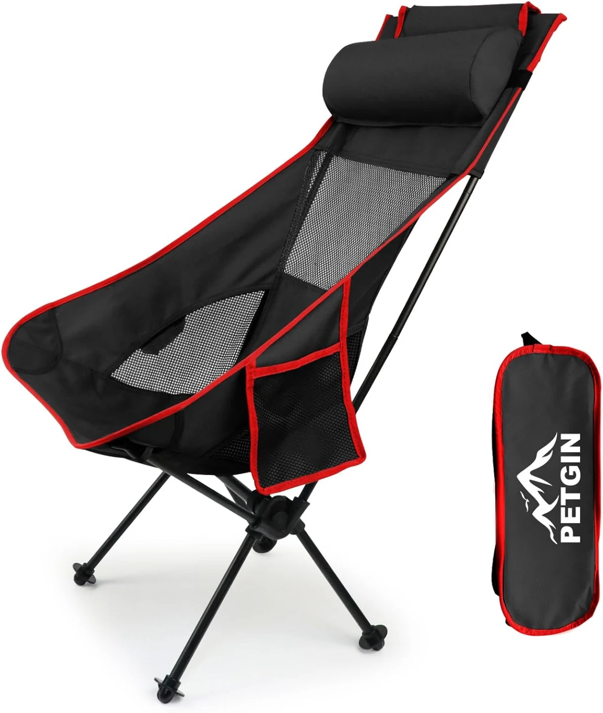 NEW 2 Pack High Back Folding Camping Chair with Removable Pillow - photo 3